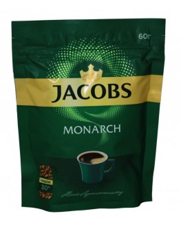 Кава JACOBS Monarch розчинна 60 г економ. пак. (4820187046464)