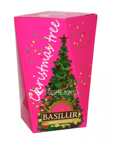 Чай BASILUR Ялинка Фіолетова - Різдвяна Ялинка 85 г к/п (7792112932715)