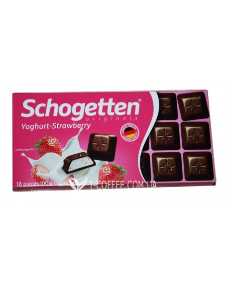 Шоколад SCHOGETTEN Yoghurt Strawberry Молочний Полуничний Йогурт 100 г (4000607854705)
