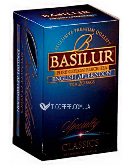 Чай BASILUR English Afternoon Англійський Полудень - Обрана Класика 20 х 2 г (4792252100879)