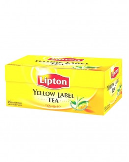Чай LIPTON Yellow Label Чорний 50 x 2 г (4823084200021)