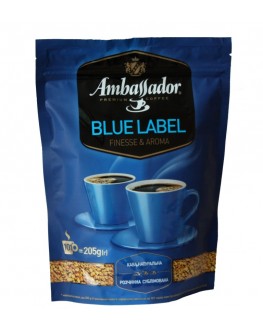 Кава AMBASSADOR Blue Label розчинна 205 г економ.пак. (8719325127508)