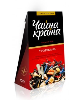 Тропікана чорний ароматизований чай Чайна Країна 100 г к/п