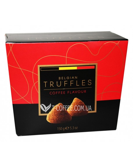 Цукерки BELGIAN TRUFFLES Coffee Flavour Кава 150 г в коробці (5420066370025)