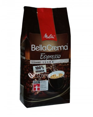 Кава MELITTA Bella Crema Espresso зернова 1 кг (4002720008300) фото