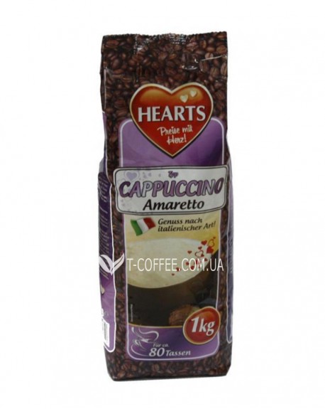 Капучино HEARTS Amaretto Амаретто 1 кг (4021155108553)