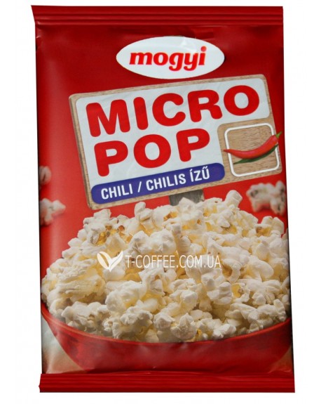 Кукурудза в зернах MOGYI Micropop Chili для приготування попкорну 100 г (5997347541912)
