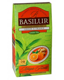 Чай BASILUR Ginger Orange Імбир Апельсин - Чарівні Фрукти 100 г к/п (4792252933484)