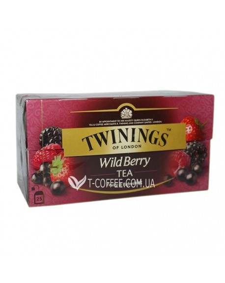 Чай TWININGS Wild Berry Дикі Ягоди 25 х 2 г (070177084806)