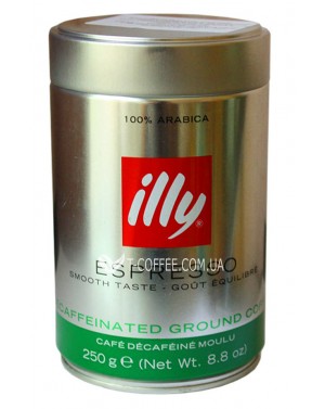 Кава ILLY Decaf без кофеїну зернова 250 г ж/б (8003753900551)