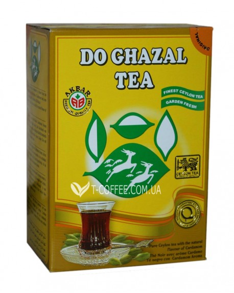 Чай AKBAR Do Ghazal Pure Ceylon Tea Cardamom 500 г к/п (5014176007737)