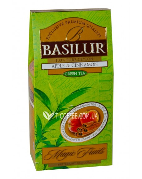 Чай BASILUR Apple Cinnamon Яблуко Кориця - Чарівні Фрукти 100 г к/п (4792252933521)