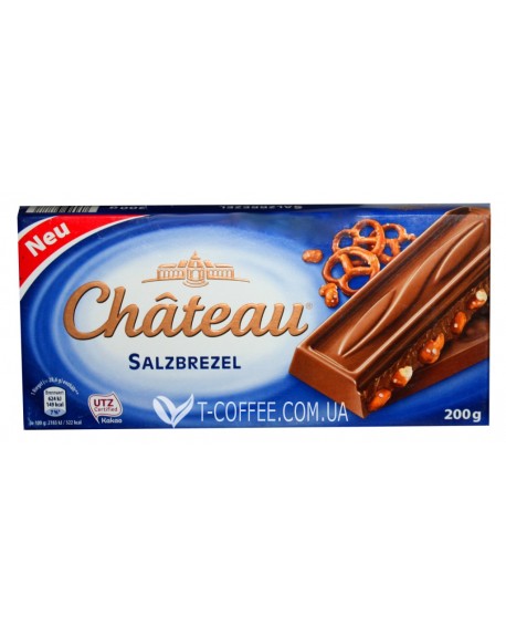 Шоколад CHATEAU Salzbrezel Молочний Солоний Крендель 200 г (29039777)