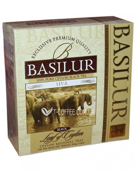 Чай BASILUR Uva Ува - Лист Цейлону 100 х 2 г (4792252007123)