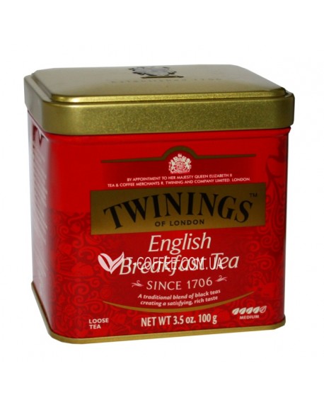 Чай TWININGS English Breakfast Англійський Сніданок 100 г ж/б (070177029630)