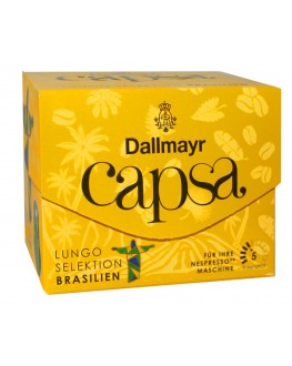 Кава DALLMAYR Nespresso Capsa Lungo Selektion Brasilien в капсулах 10 х 5,6 г (4008167011804)
