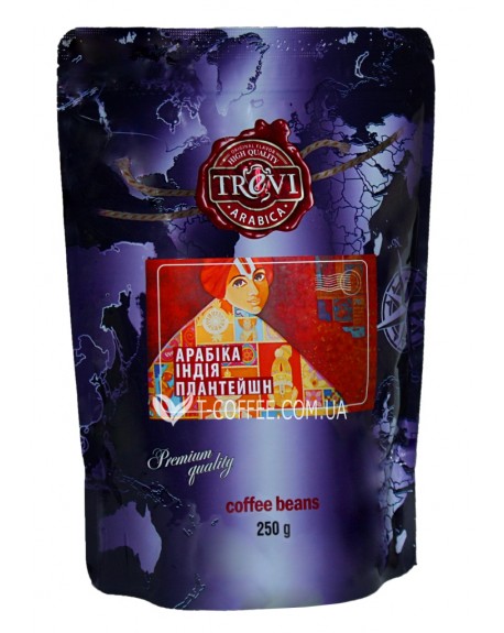Кава TREVI Арабіка Індія Плантейшн АА зернова 250 г (4820140050729)
