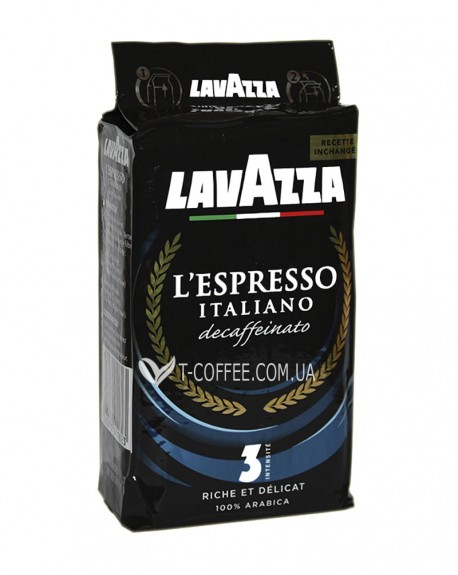 Кава LAVAZZA L'Espresso Italiano Decaffeinato без кофеїну мелена 250 г