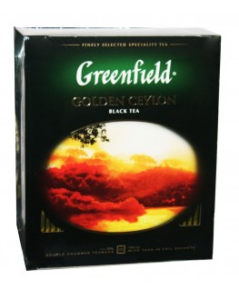Чай GREENFIELD Golden Ceylon Цейлон 100 х 2 г к/п (4823096801704)