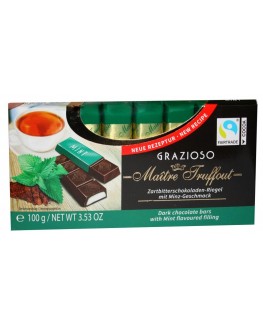 Шоколад MAITRE TRUFFOUT Grazioso Mint М'ята 8 x 12,5 г (9002859058219)