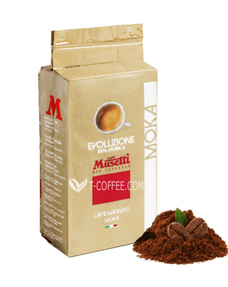Кава MUSETTI Evоluzione 100% Arabica мелена 250 г (8004769225119)