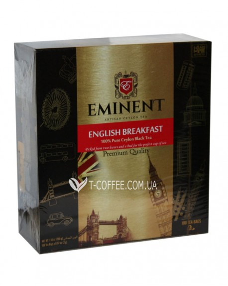 Чай EMINENT English Breakfast Англійський Сніданок 100 х 2 г к/п