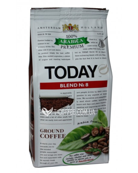 Кава TODAY Arabica Premium Blend № 8 мелена 200 г (5060300570455)
