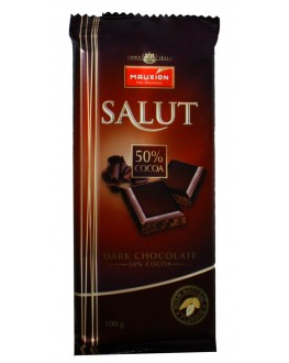 Шоколад MAUXION Salut Dark Chocolate Чорний 50% какао 100 г (4000415065805)