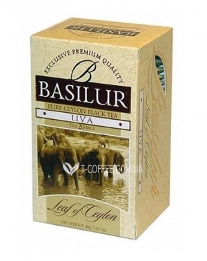 Чай BASILUR Uva Ува - Лист Цейлону 25 х 2 г фото