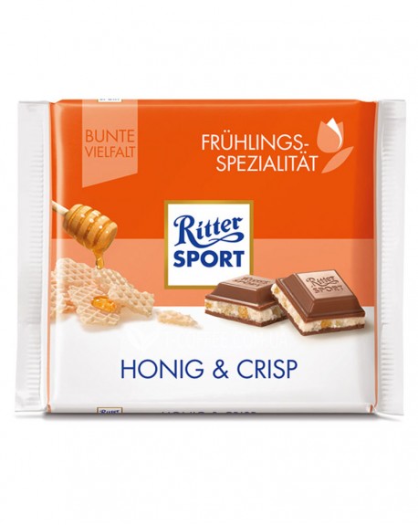 Шоколад RITTER SPORT Honig Crisp Молочний Мед Кріспи 100 г