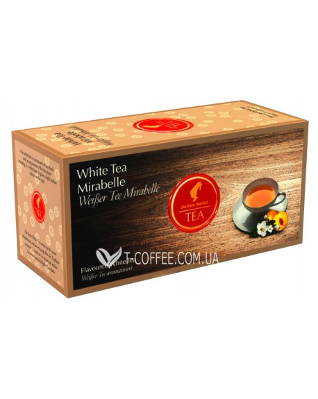 Чай JULIUS MEINL White Tea Mirabelle Мірабелла 25 x 1,75 г (9000403822927)