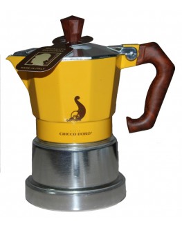 Кавоварка гейзерна CHICCO D`ORO 3 чашки жовта