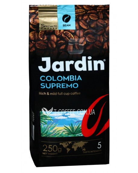 Кава JARDIN Specialty Colombia Supremo 100% Arabica зернова 250 г (4823096801407)