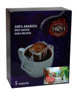 Кава TREVI Арабіка Колумбія Супремо 5 х 8 г дріп-пакет (4820140051023)