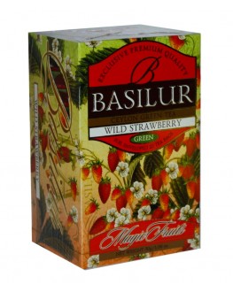 Чай BASILUR Wild Strawberry Суниця - Чарівні Фрукти 20 х 2 г (4792252920897)