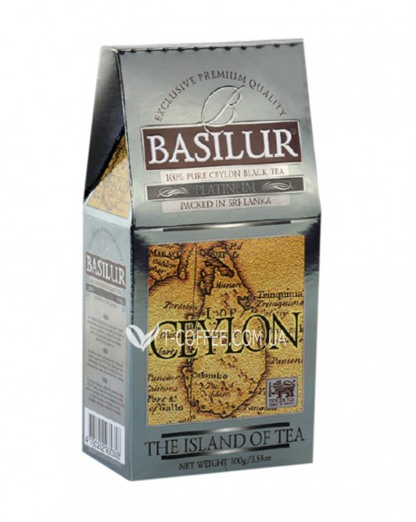 Чай BASILUR Platinum Платинум - Чайний Острів 100 г к/п (4792252935358)
