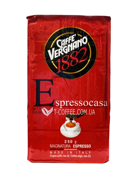 Кава CAFFE VERGNANO Espressocasa мелена 250 г (8001800001664)