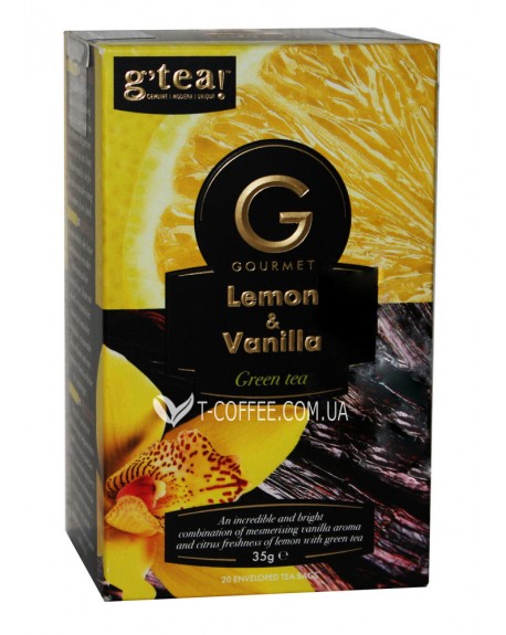 Чай GRACE! Gourmet Lemon Vanilla Лимон Ваніль 20 х 1,75 г (5060207697354)