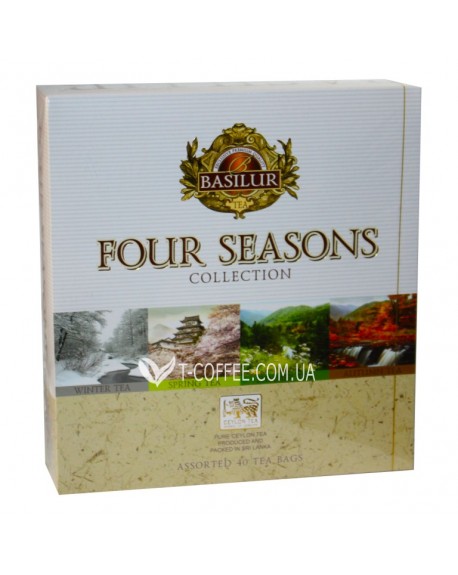 Чай BASILUR Assorted Four Seasons Асорті - Пори Року 40 х 2 г (4792252934726)