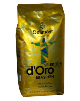 Кава DALLMAYR Crema d'Oro Selektion Des Jahres Brasilien зернова 1 кг (4008167035503)