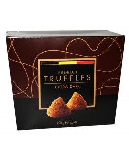 Цукерки BELGIAN TRUFFLES Extra Dark 150 г в коробці (5420066370032)