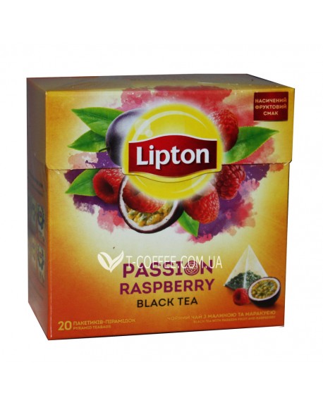 Чай LIPTON Passion Raspberry Малина Маракуйя 20 х 1,6 г (4823084201172)