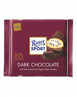 Шоколад RITTER SPORT Dark Chocolate Чорний 100 г (4000417020000)