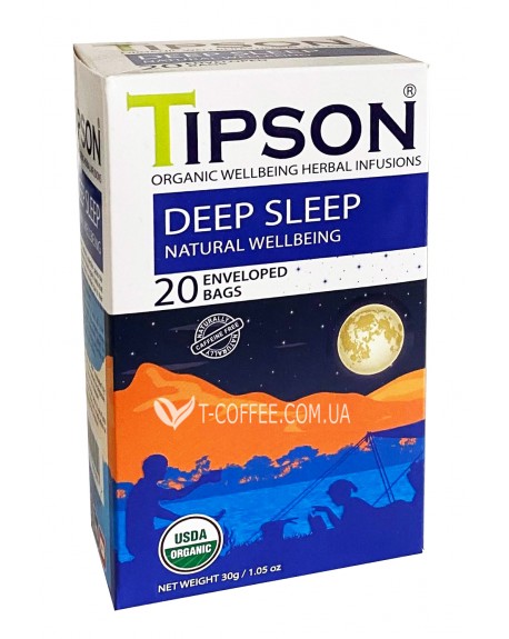 Чай TIPSON Natural Wellbeing Deep Sleep Глибокий Сон 20 х 1,5 г (4792252940949)