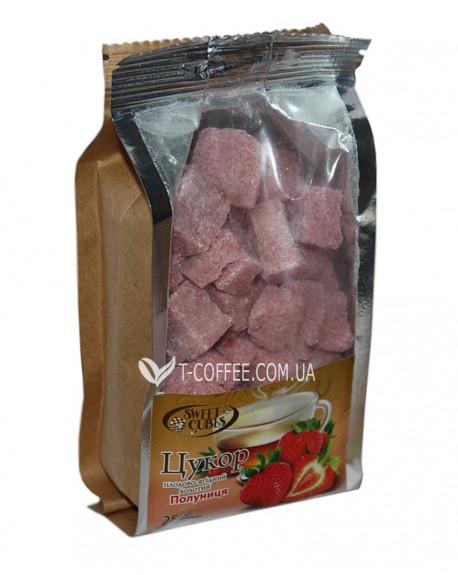 Цукор SWEET CUBES колотий кусковий з полуницею 250 г (4820031590501)