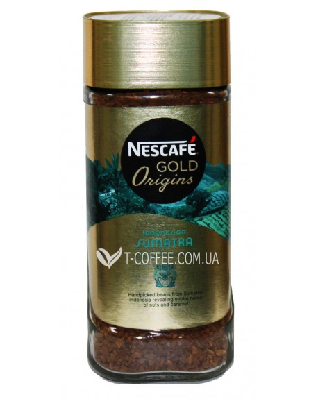 Кава NESCAFE Gold Origins Indonesia Sumatra розчинна 100 г скл. б. (7613036444255)
