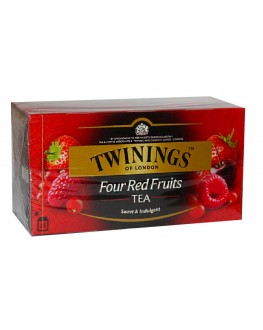 Чай TWININGS Four Red Fruits Чотири Червоні Ягоди 25 х 2 г (070177025953)