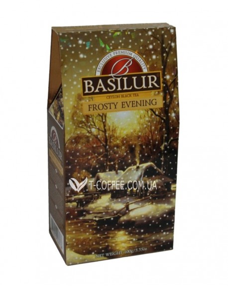Чай BASILUR Frosty Evening Морозний Вечір - Морозна 100 г к/п (4792252928138)