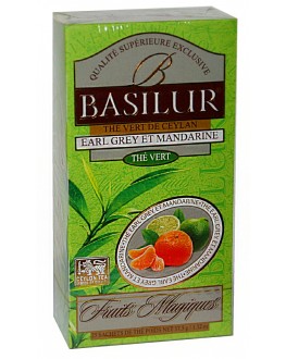Чай BASILUR Earl Grey Mandarin Ерл Грей Мандарин - Чарівні Фрукти 25 х 1,5 г (4792252934559)