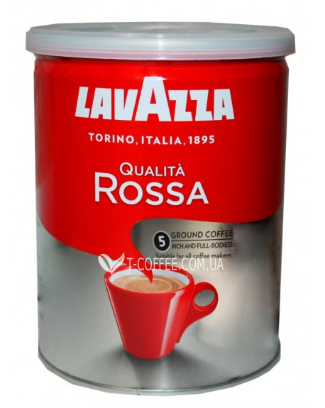 Кава LAVAZZA Qualita Rossa мелена 250 г ж/б (8000070035935)